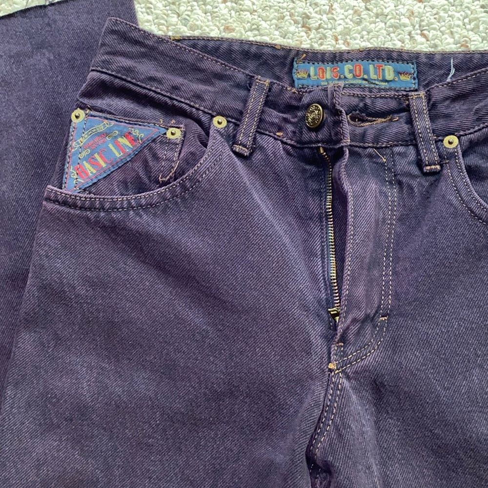 Dark purple Lois.co.ltd basic line jeans